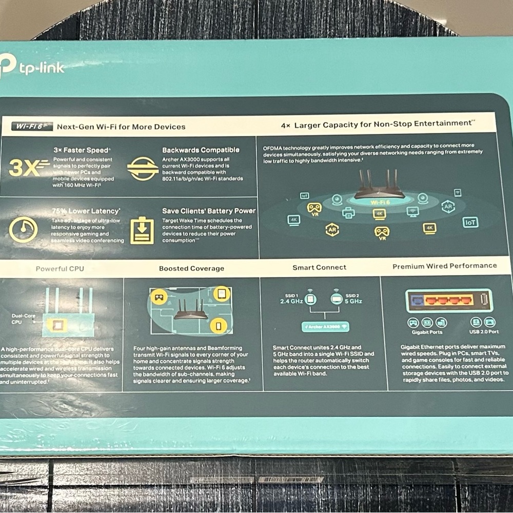 Archer AX3000 Wi-Fi 6 Smart Router - Picture 4 of 5